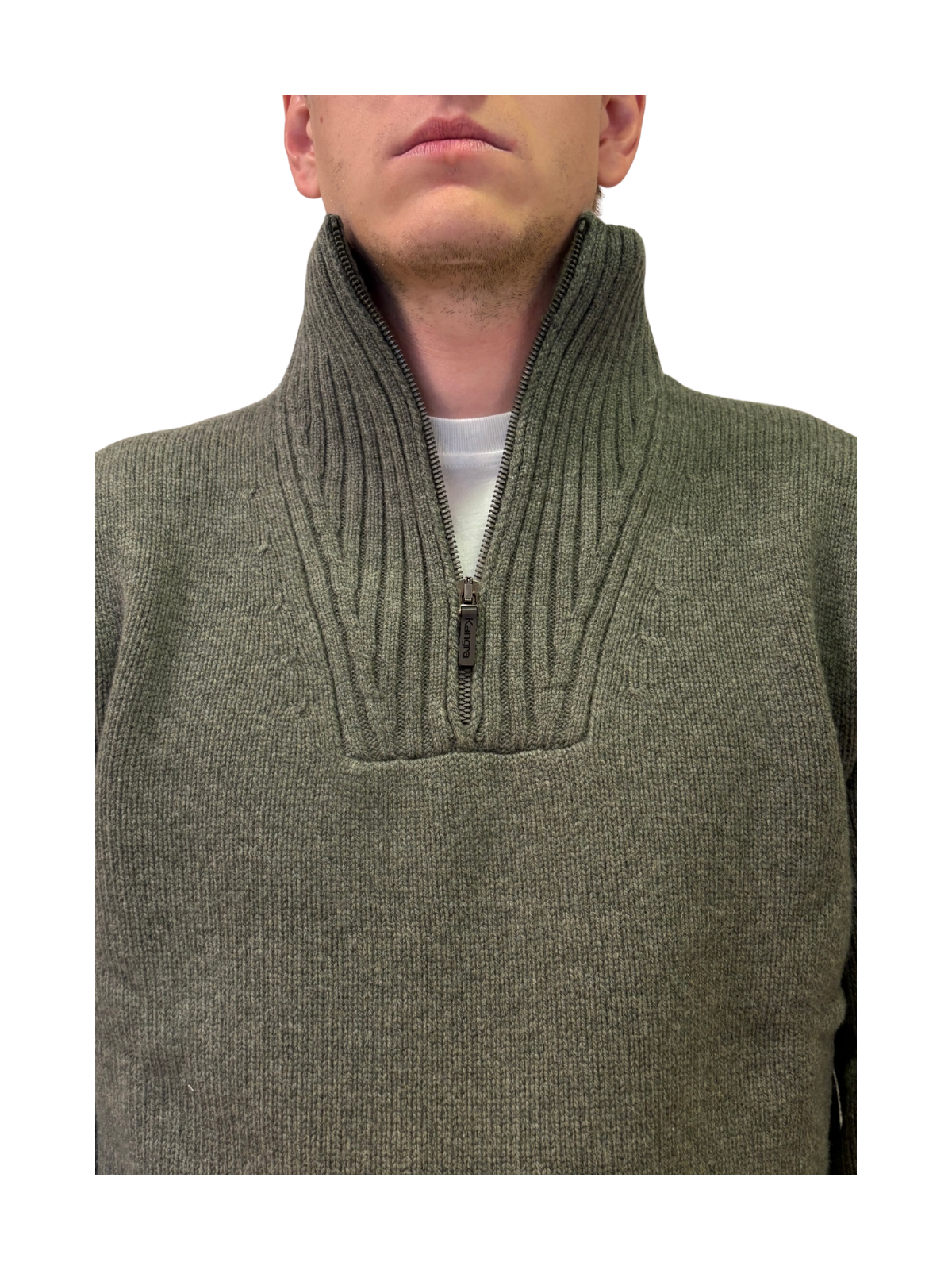MAGLIA IN LANA CON COLLO CAMIONAIRE