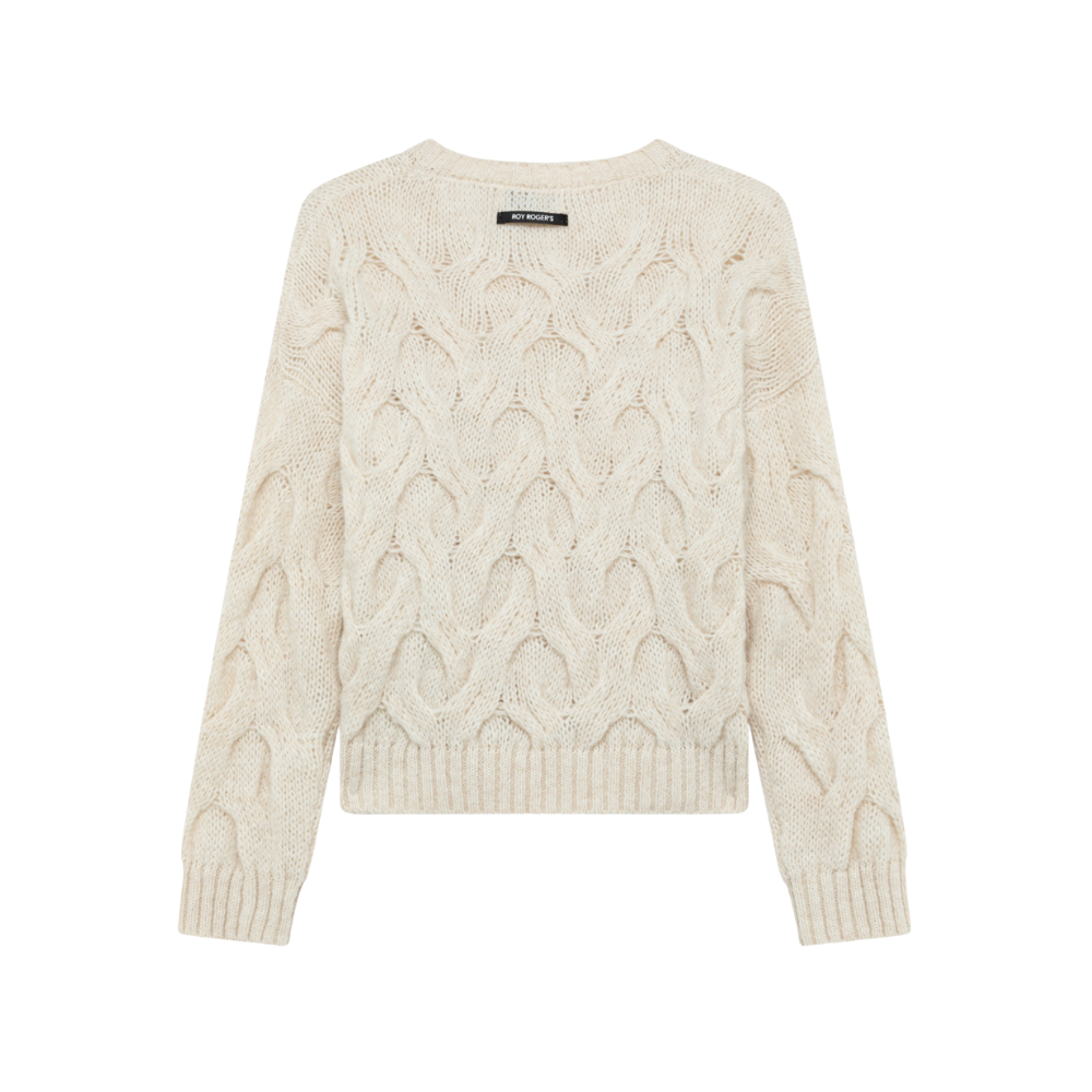 Pullover multicable in misto alpaca