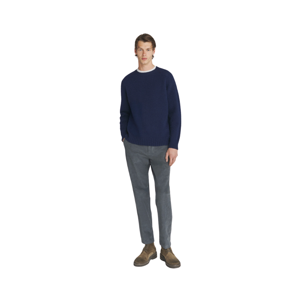 Maglione girocollo in lana Shetland