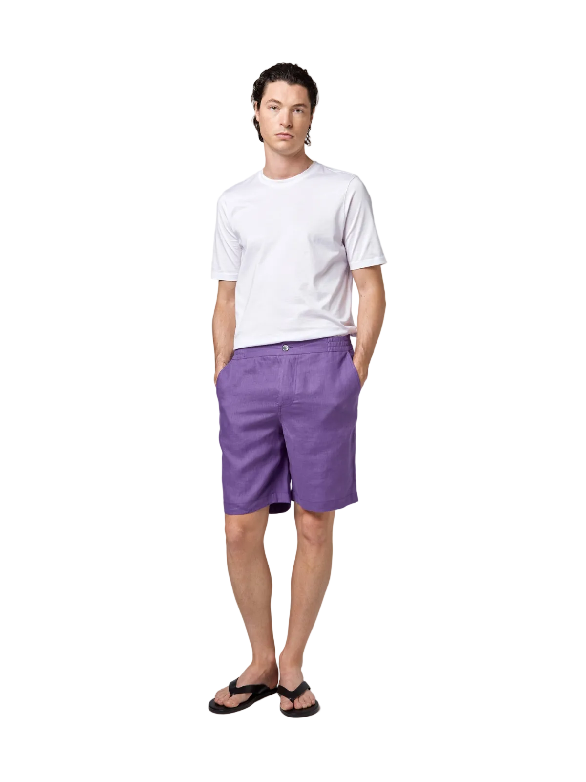 Bermuda regular in lino