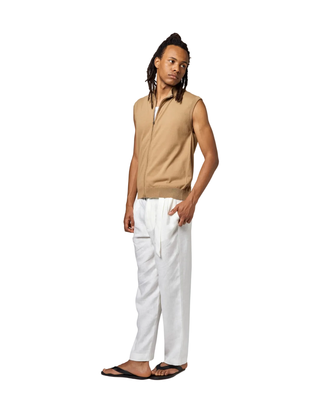 Blouson zip senza maniche