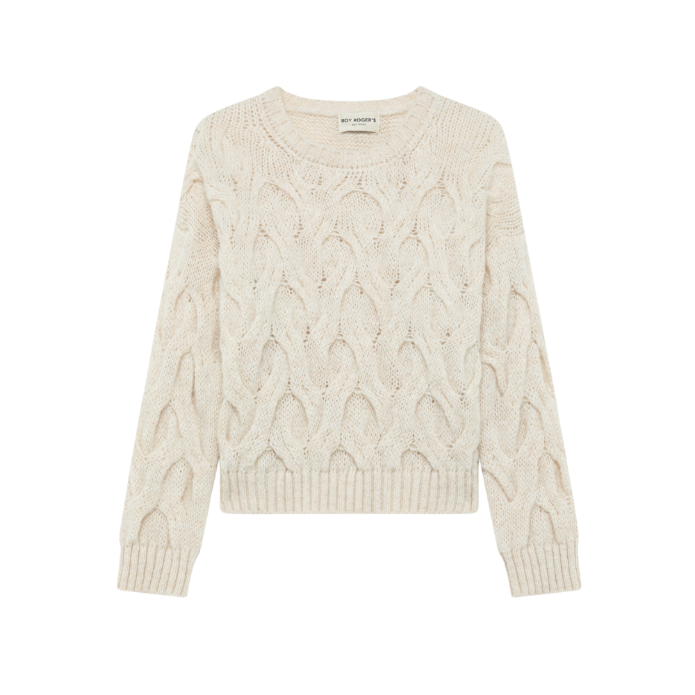 Pullover multicable in misto alpaca