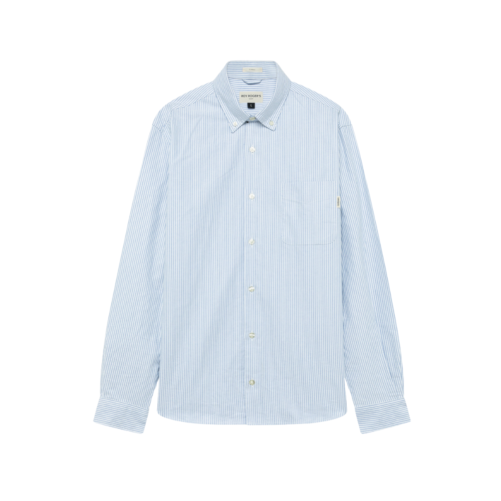 Camicia Oxford in popeline a righe