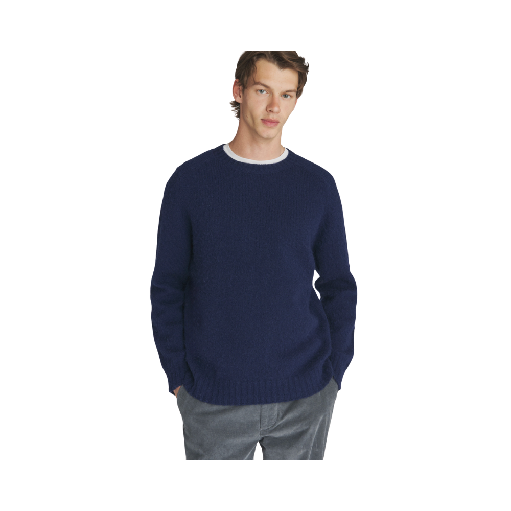 Maglione girocollo in lana Shetland