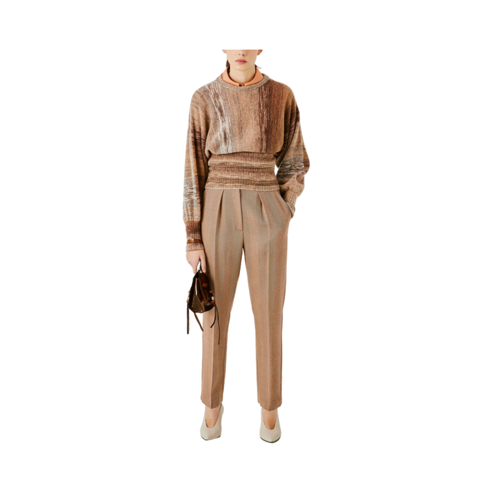 Beatrice B | Pantaloni in tessuto spigato