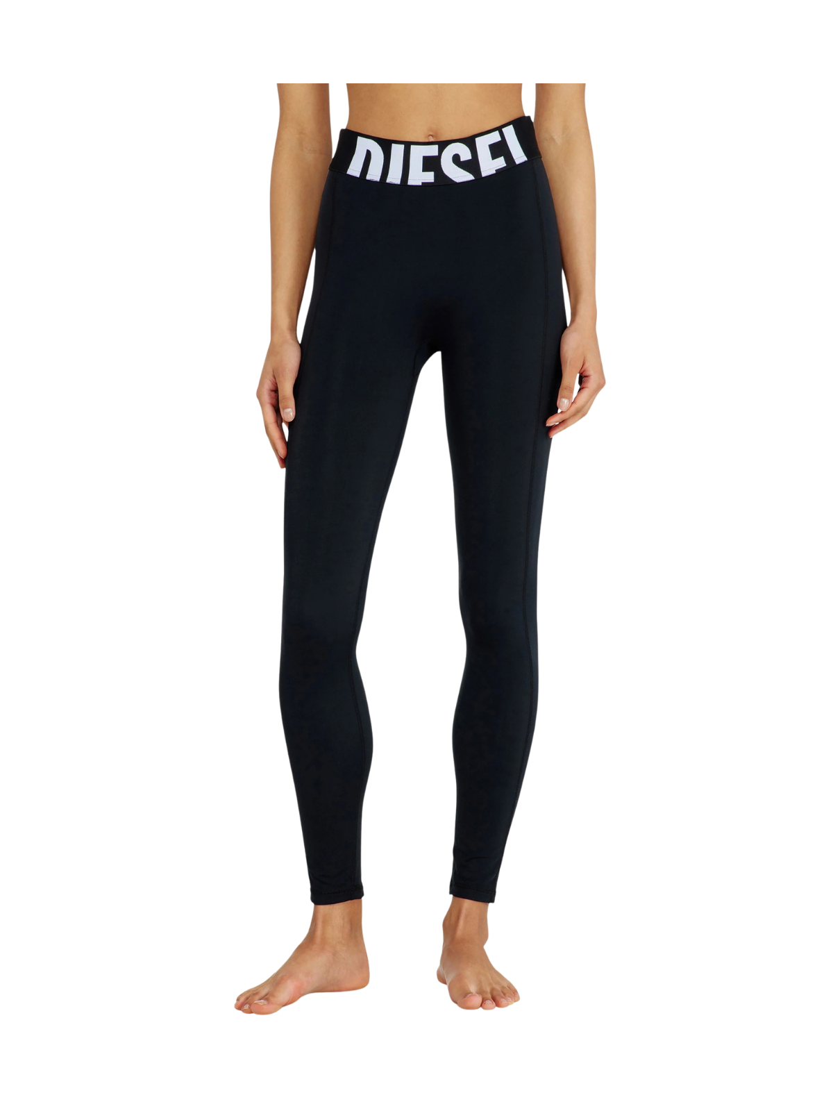 ADELINE-D-POP LEGGINGS IN MICROFIBRA CON LOGO TAGLIATO