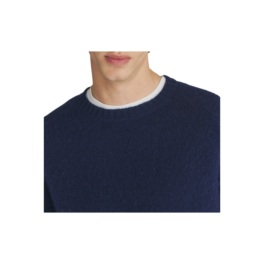 Maglione girocollo in lana Shetland
