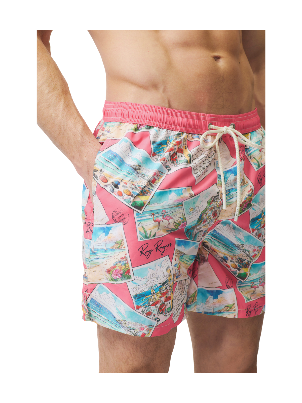 Badeanzug Riviera mit Aufdruck