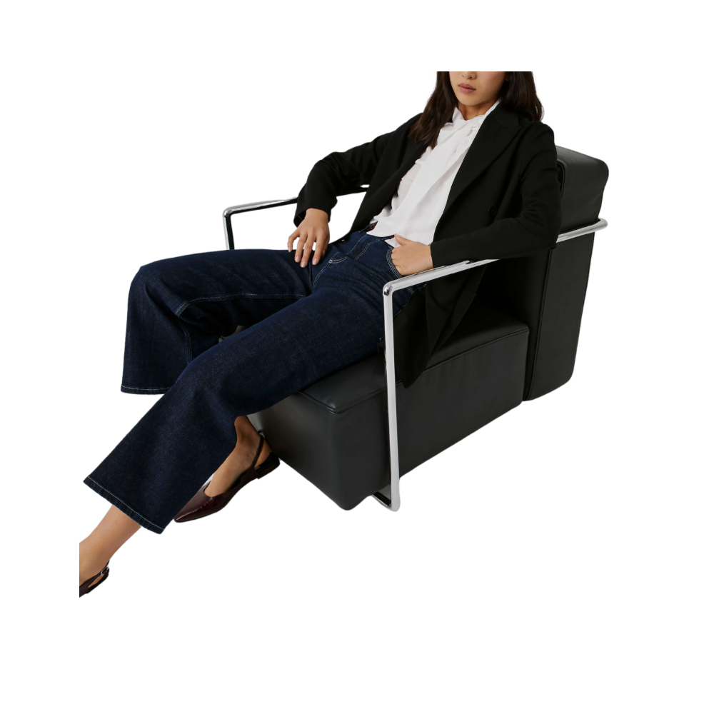 Denim straight con tasconi