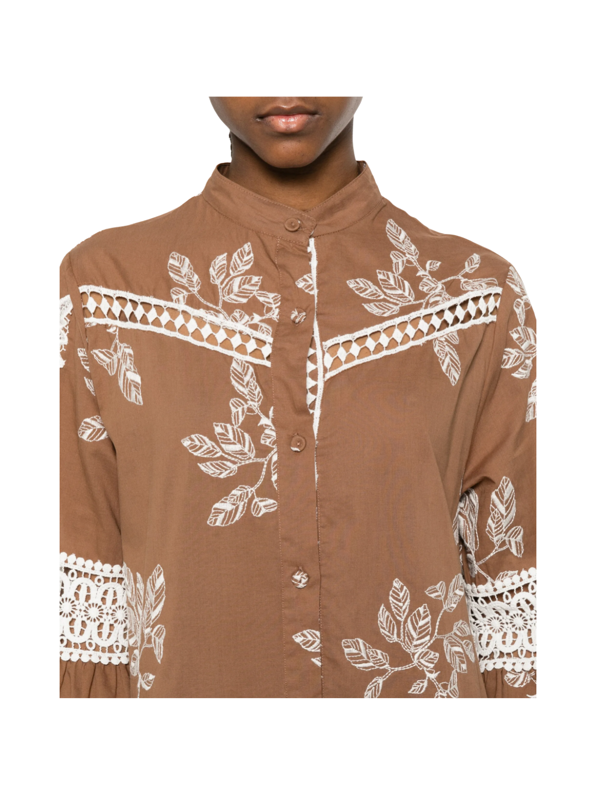 Abito midi con bottoni