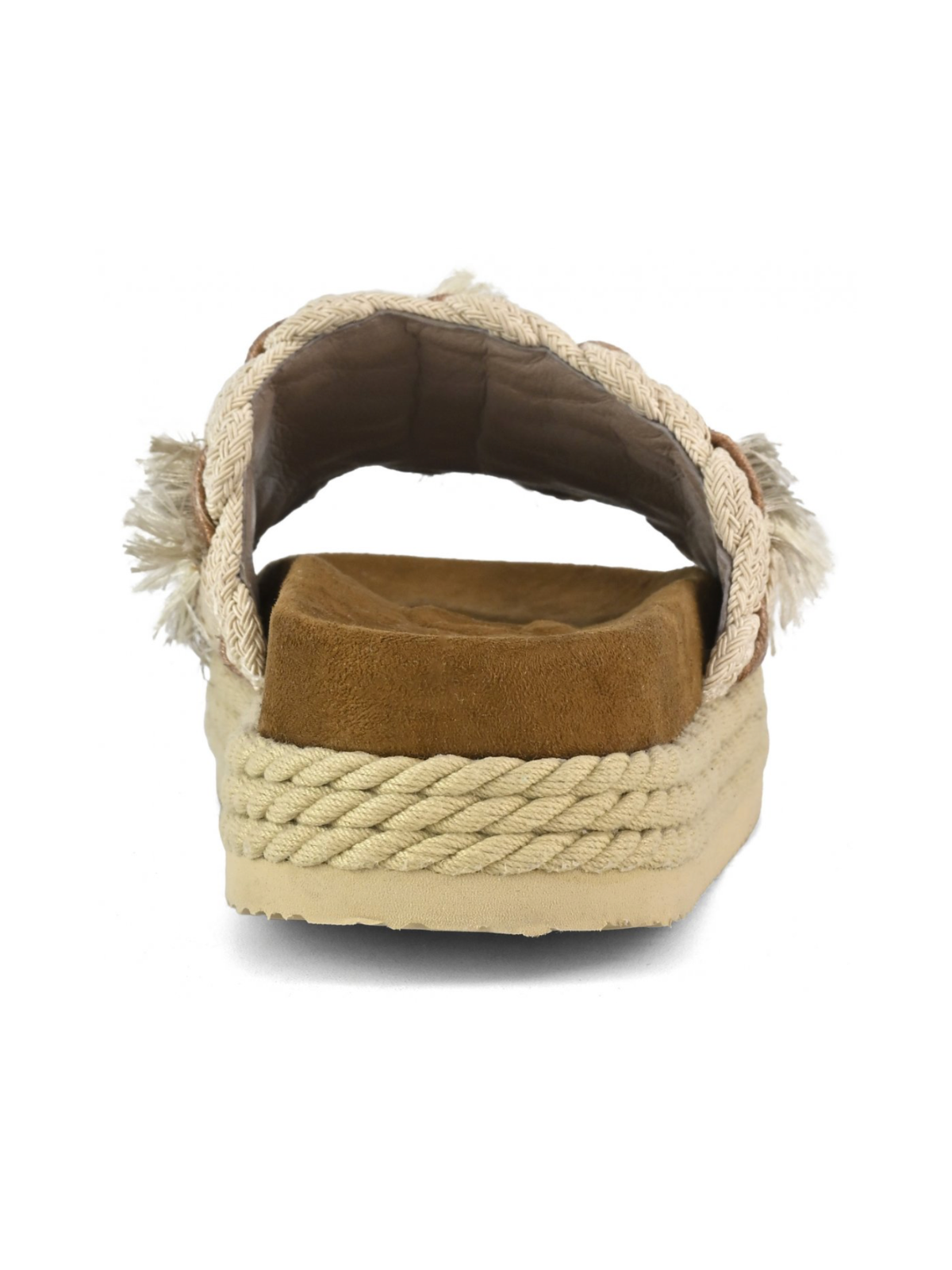 Monoband-Seilsandalen mit Fransen