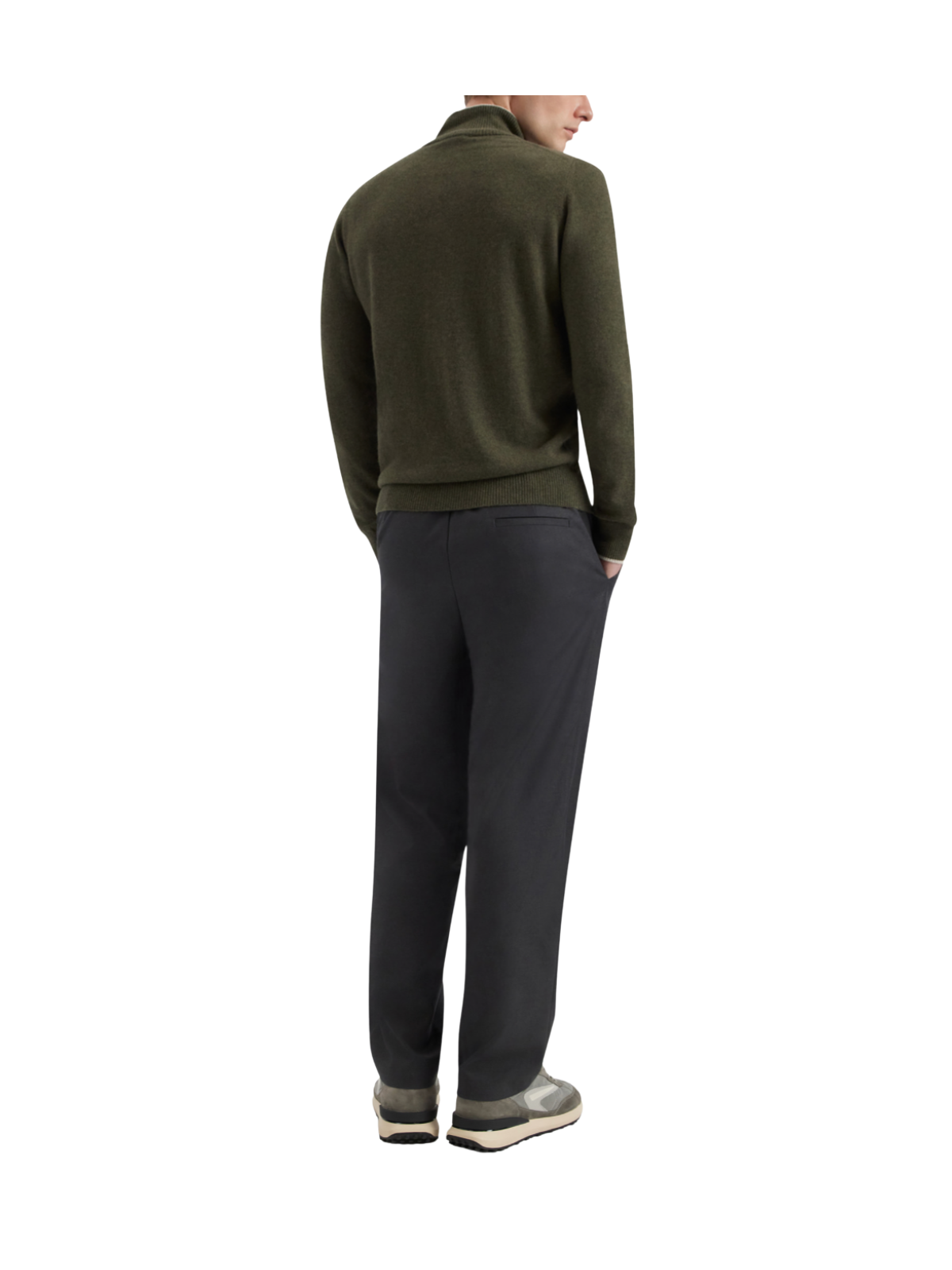 LAMBSWOOL ZIP TURTLENECK