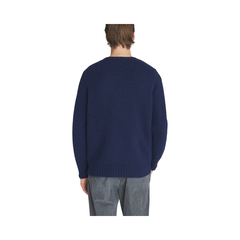 Maglione girocollo in lana Shetland
