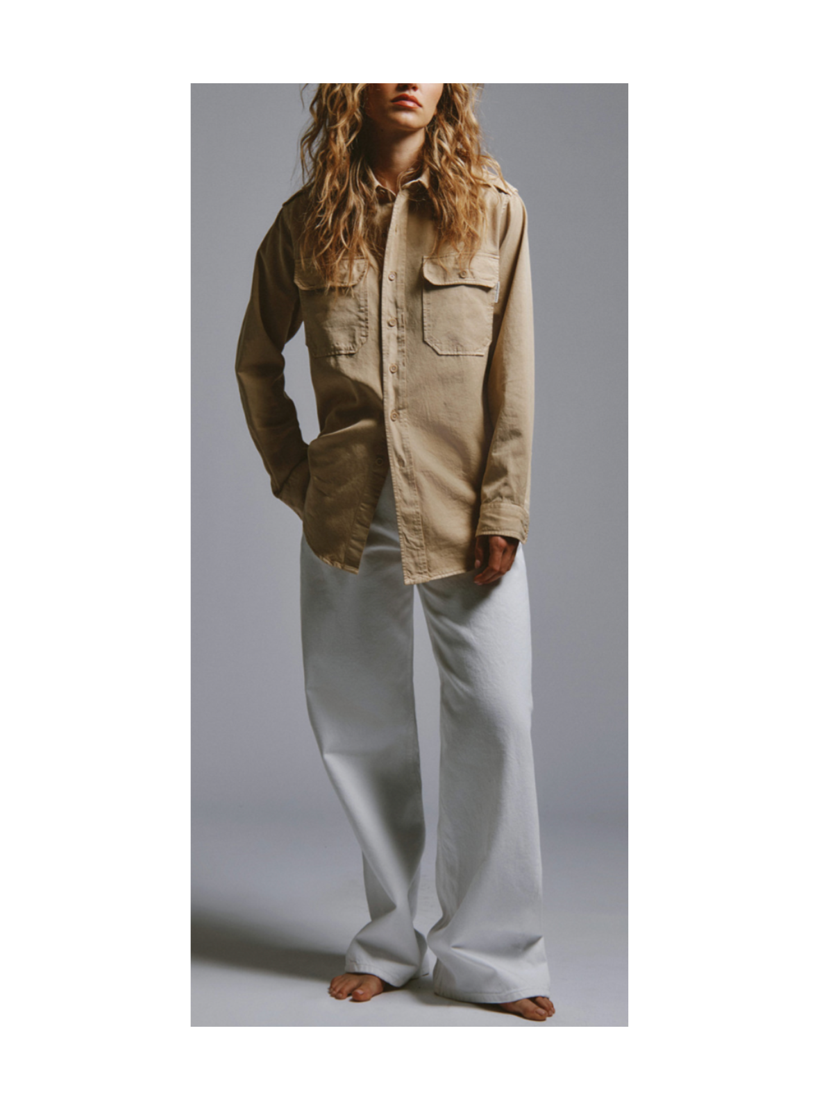 Camicia military in gabardina-Eva ❤️ Roy Roger's