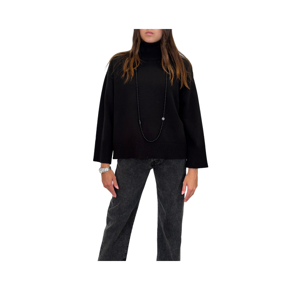 High neck manica kimono