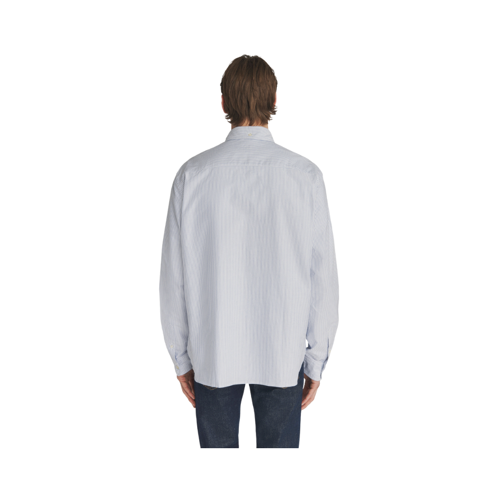 Camicia Oxford in popeline a righe