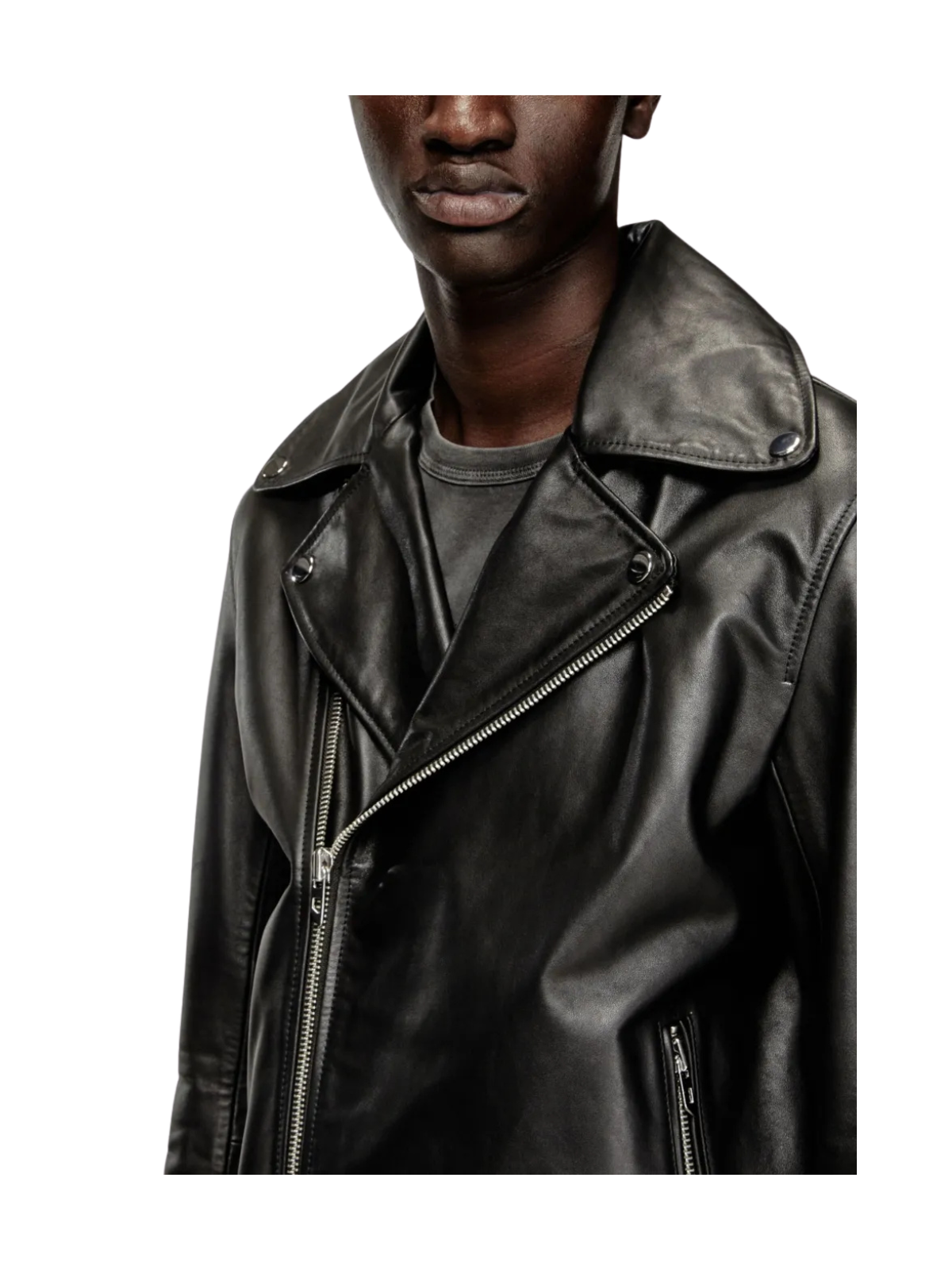 L-Eo Wrd Leather Biker