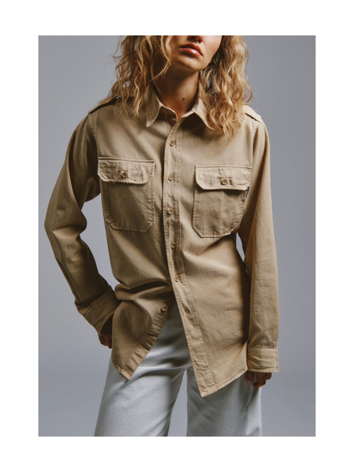 Camicia military in gabardina-Eva ❤️ Roy Roger's