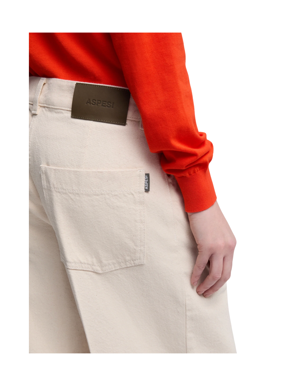 PANTALONE WIDE LEG IN DENIM DI COTONE