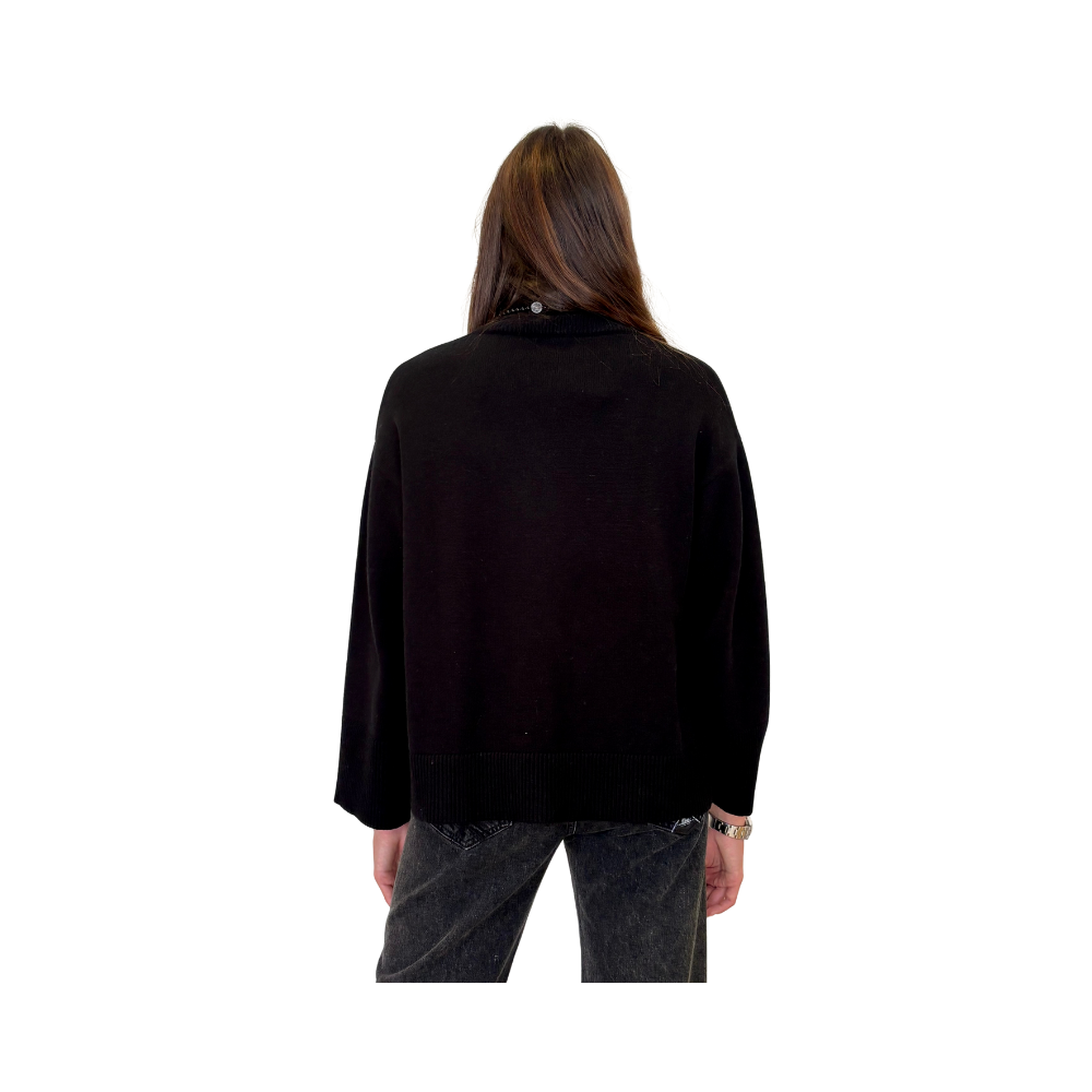High neck manica kimono