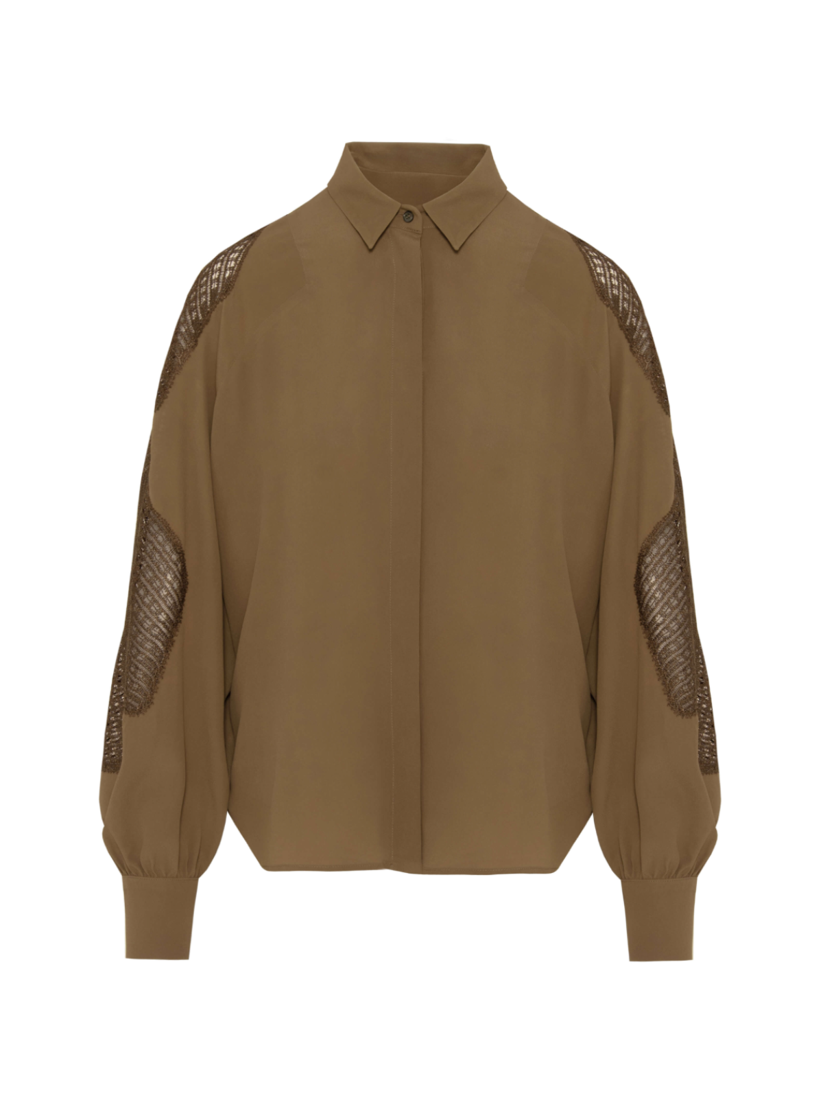 Camicia con dettagli in pizzo