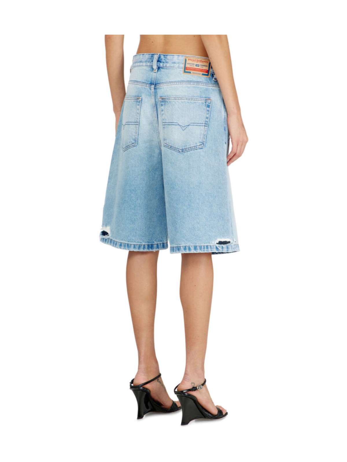 Shorts In Denim Distressed D-Akemi