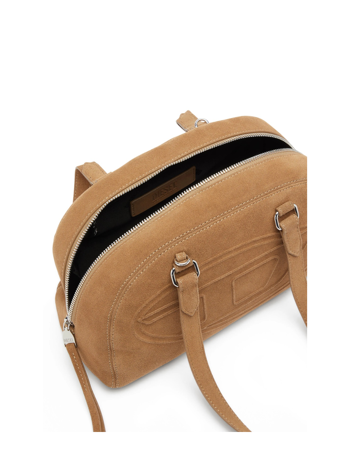 1DR Dome- Borsa A Spalla Scamosciata Con Logo Oval D