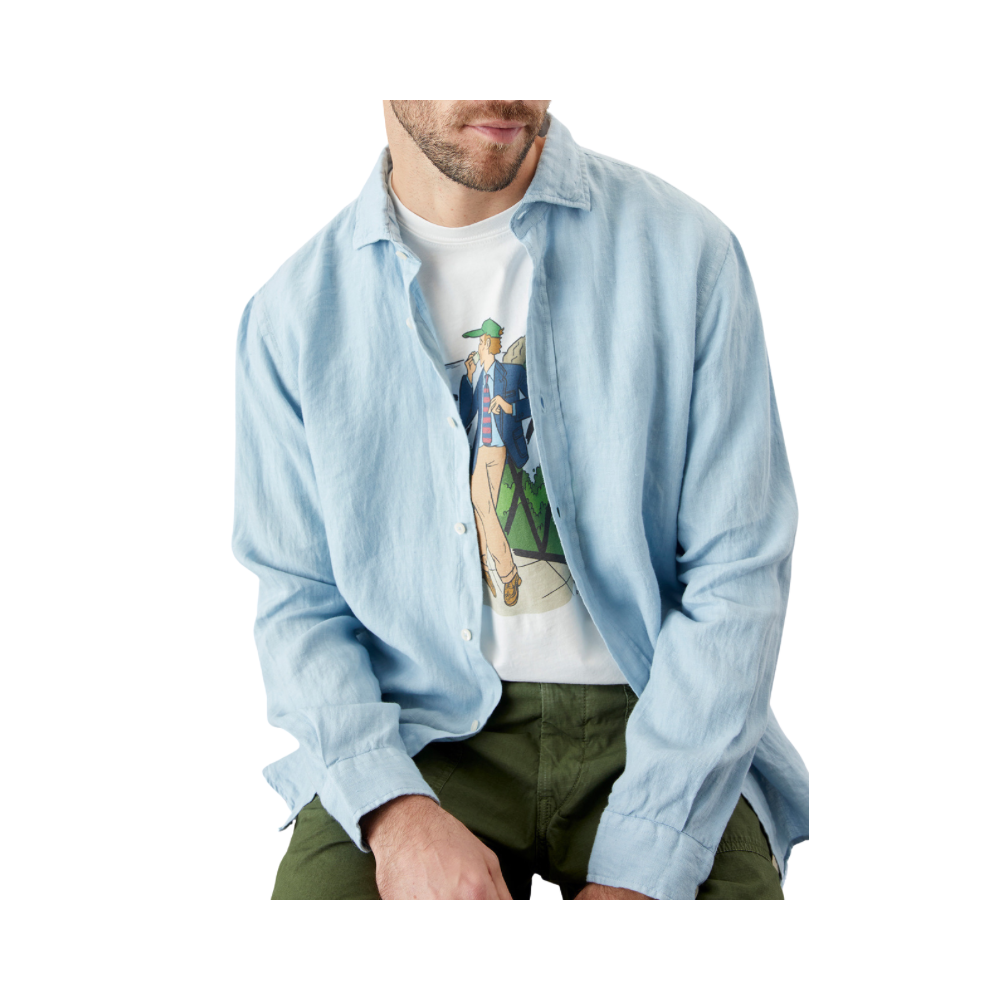 Camicia Pierce Riviera in lino dyed