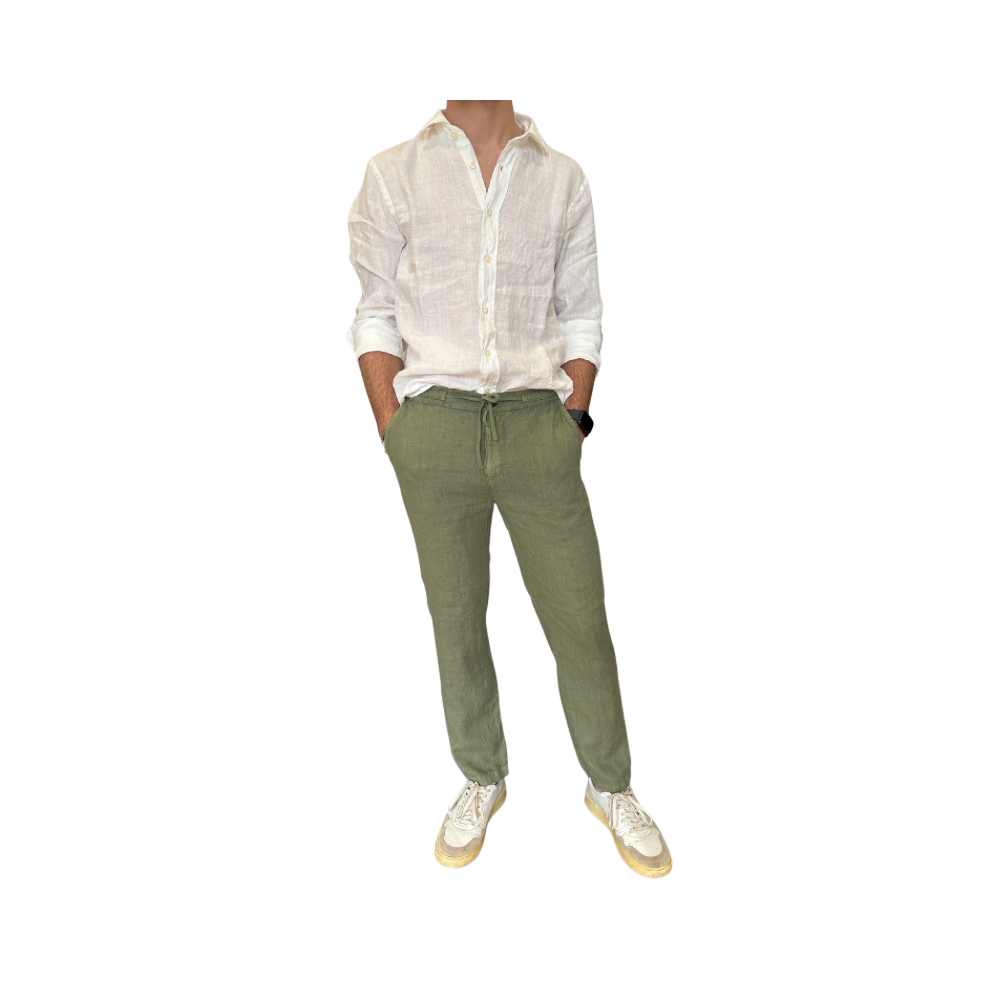 Pantaloni Portofino Riviera in lino dyed