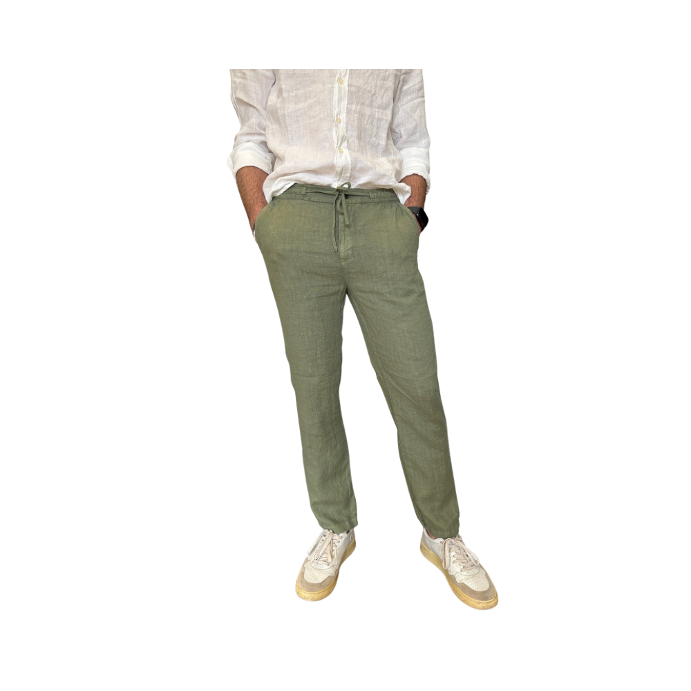 Pantaloni Portofino Riviera in lino dyed