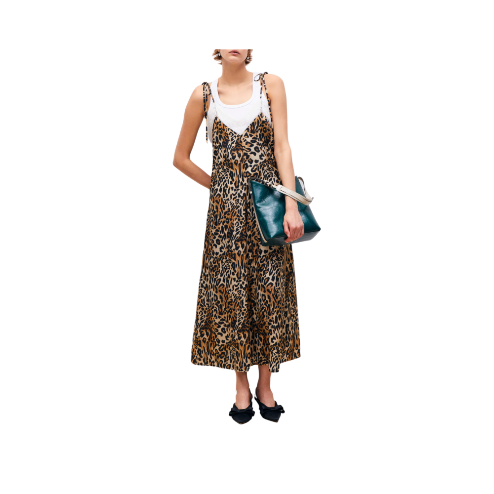 Abito slipdress animalier