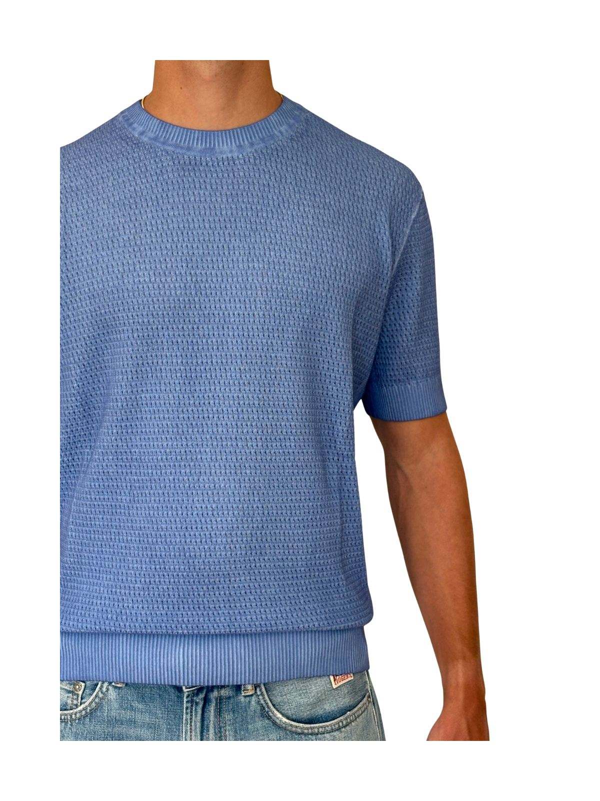 T-SHIRT IN COTONE STONE WASHED