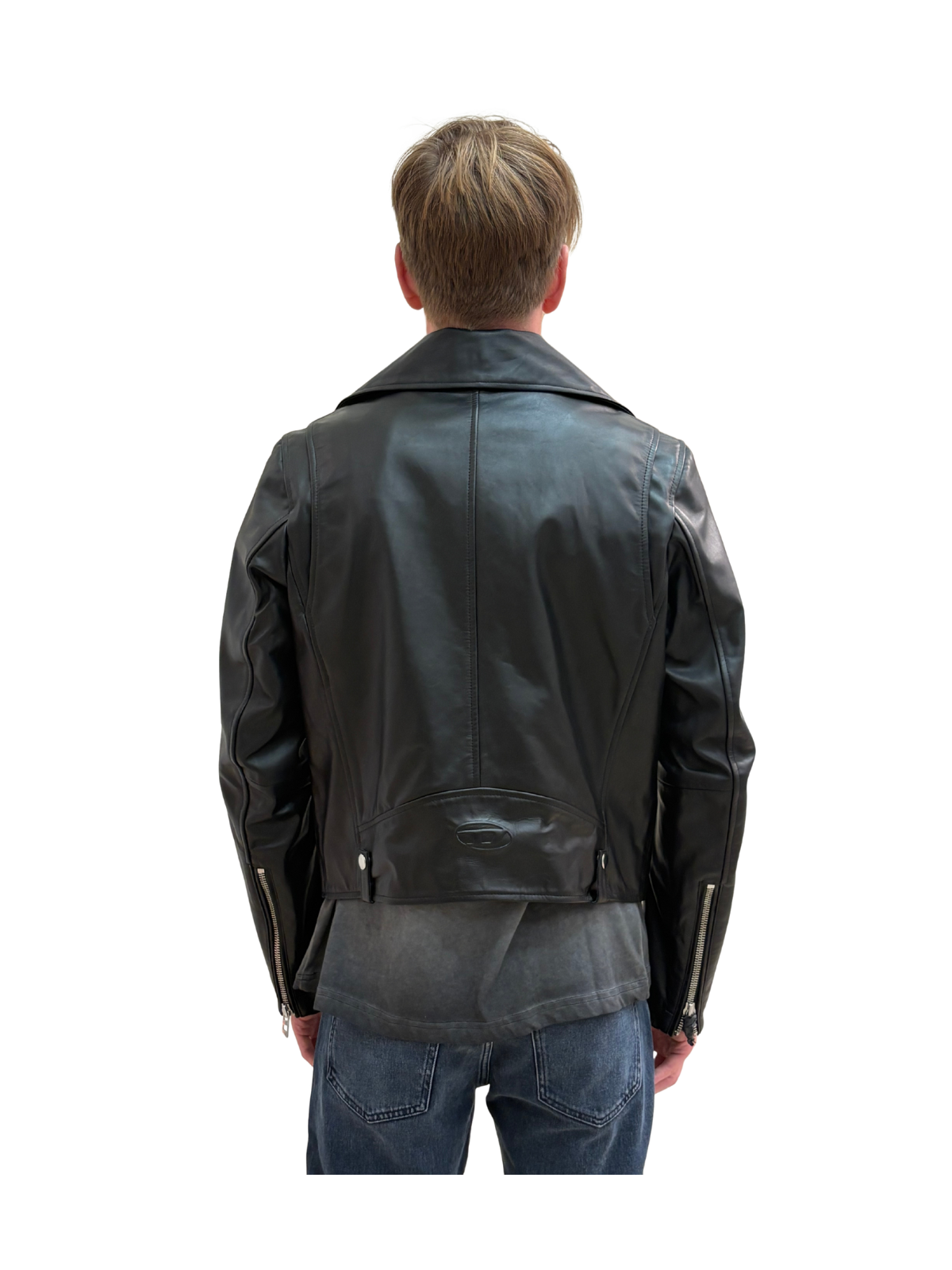 L-Eo Wrd Leather Biker