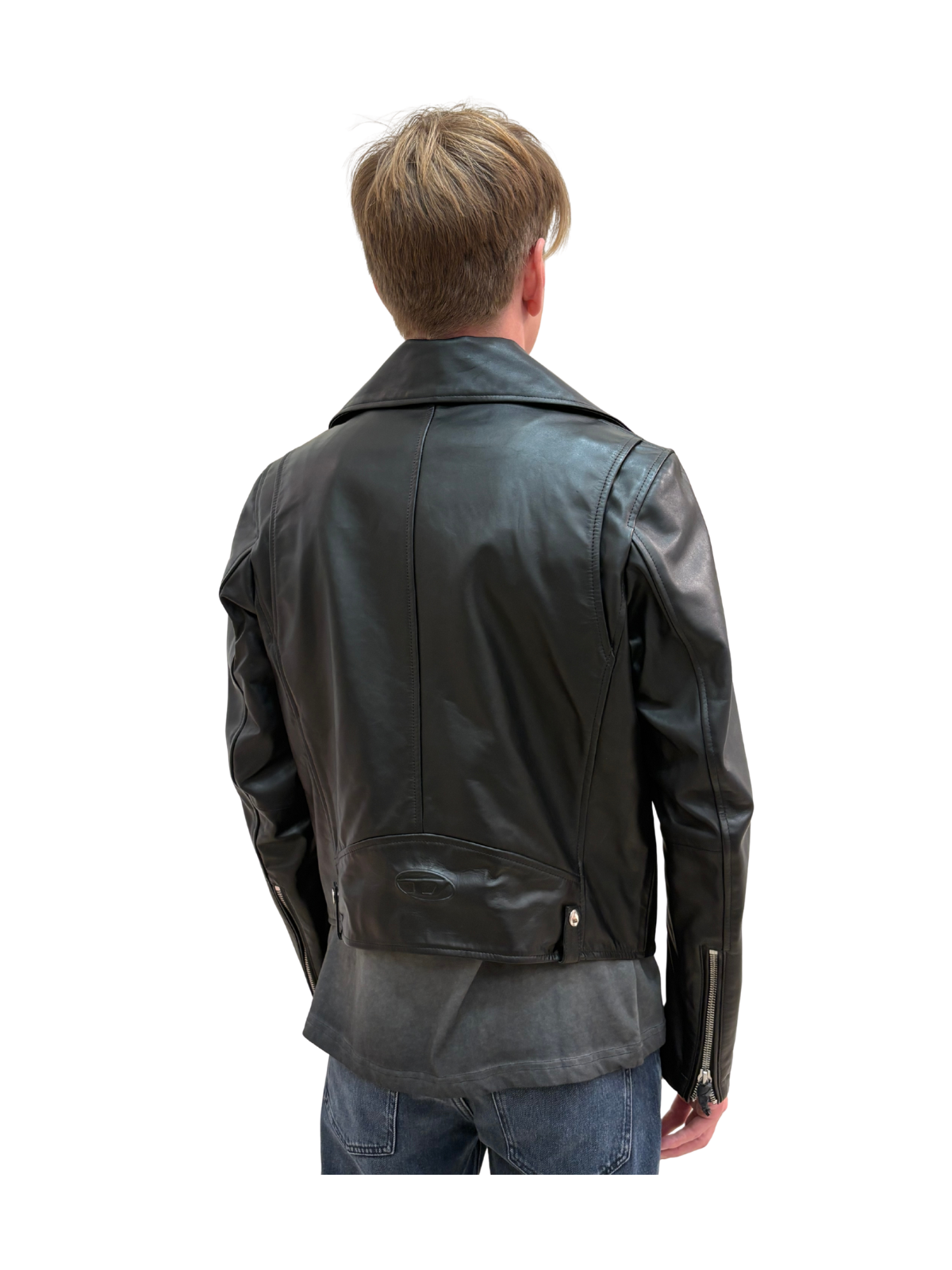 L-Eo Wrd Leather Biker
