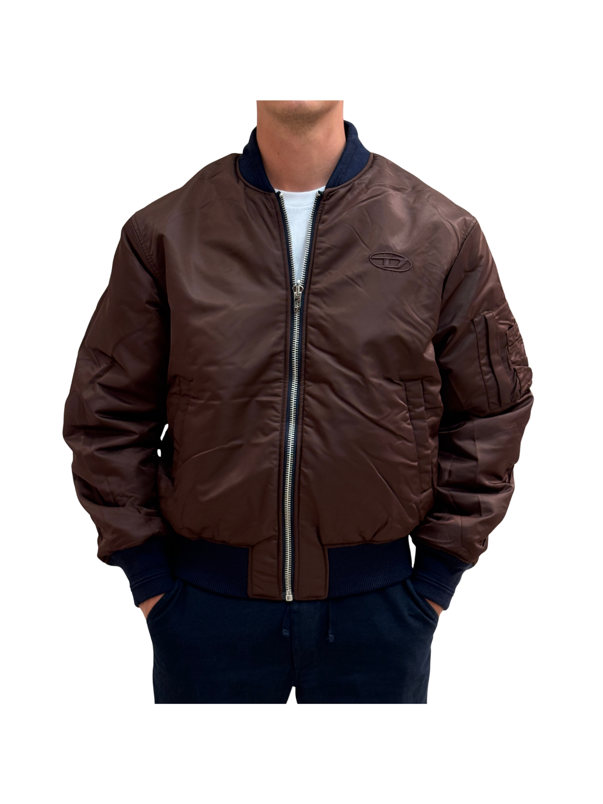 W-TYPE-D1 Giacca Bomber Imbottita Con Ricamo Oval D