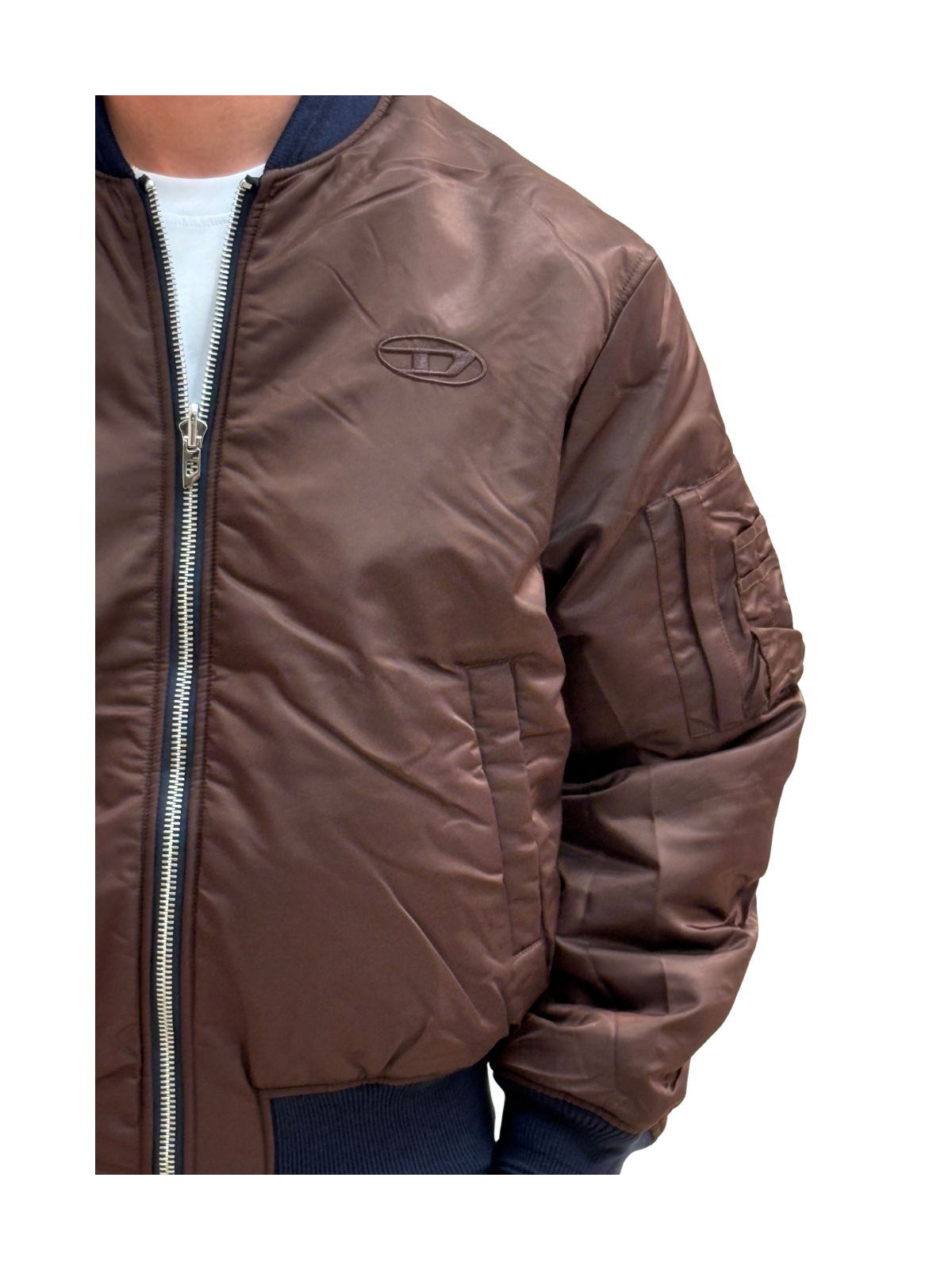 W-TYPE-D1 Giacca Bomber Imbottita Con Ricamo Oval D
