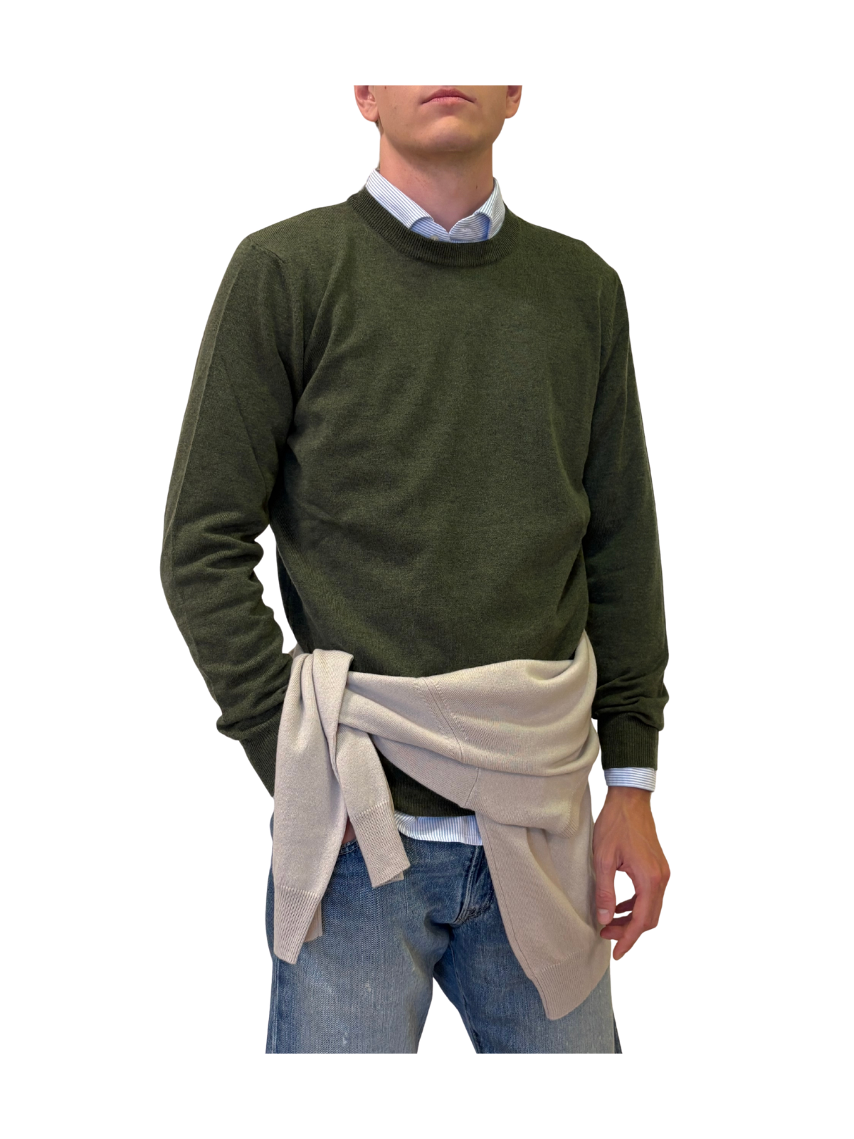 MAGLIA GIROCOLLO IN LANA E CASHMERE