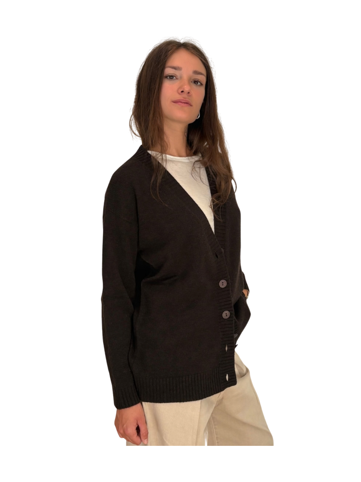 CARDIGAN OVER SIZE IN LANA E CASHMERE