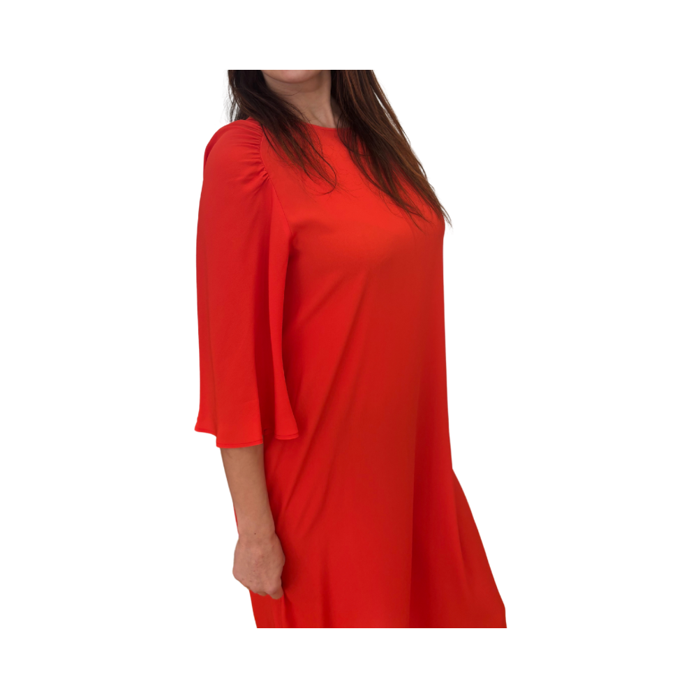 Abito in misto seta crepe