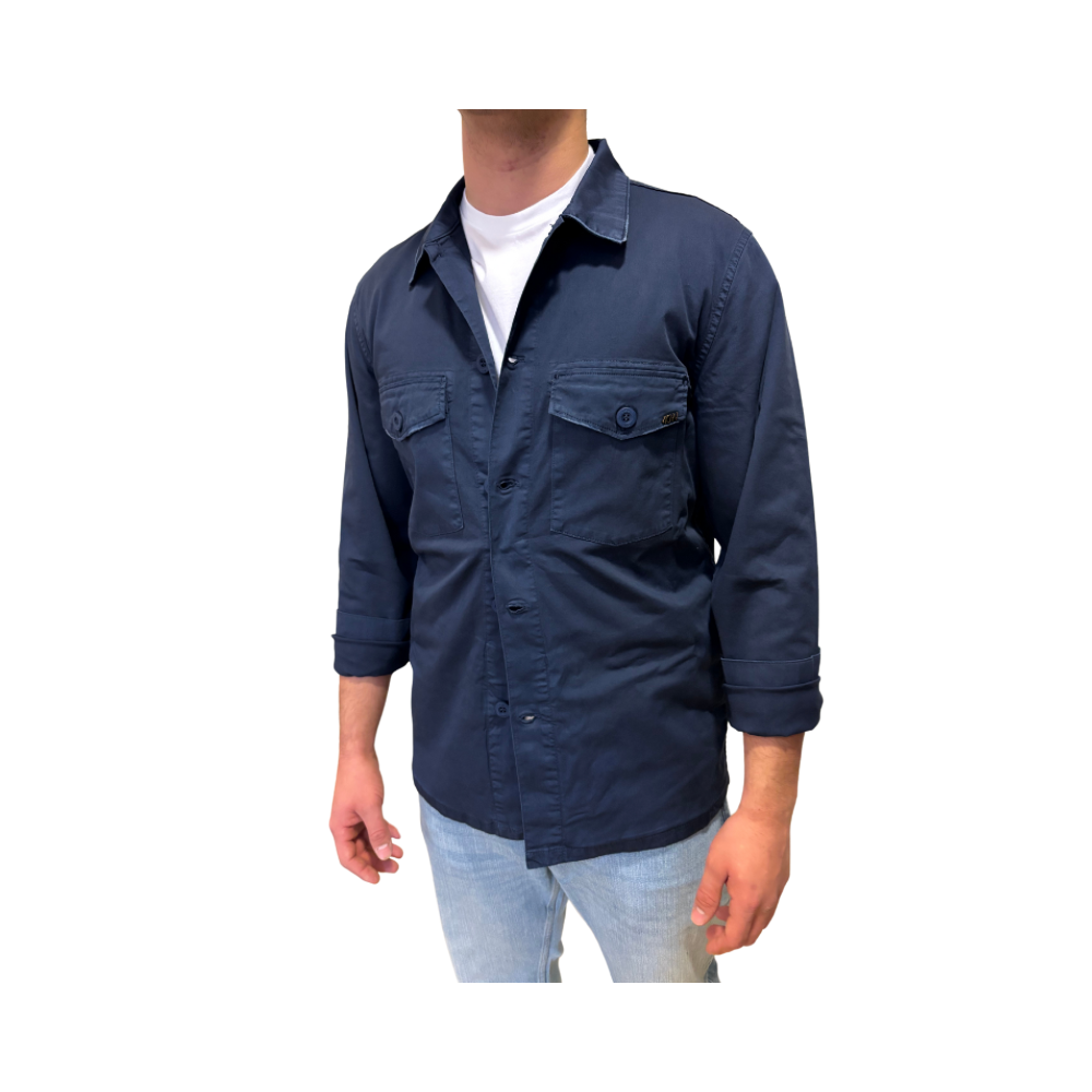 Giacca-camicia in tela di cotone