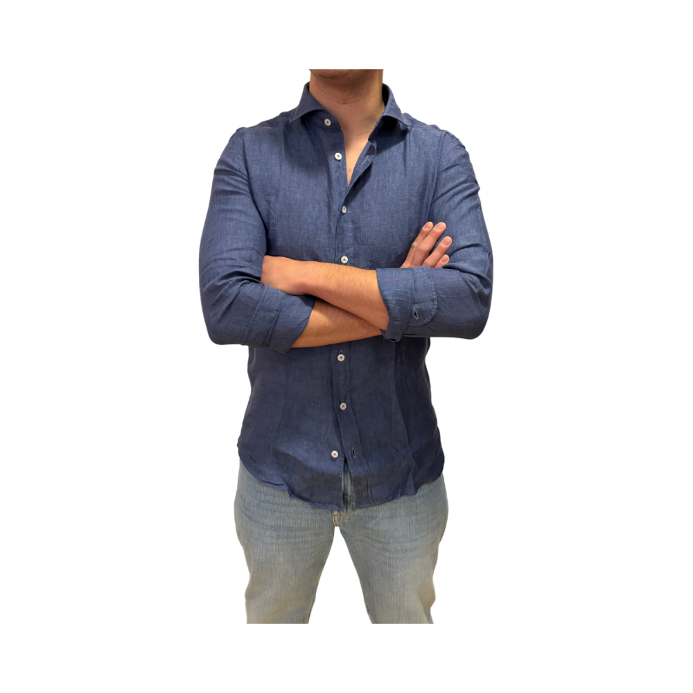 Camicia in lino washed