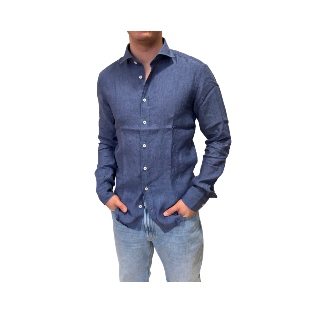 Camicia in lino washed