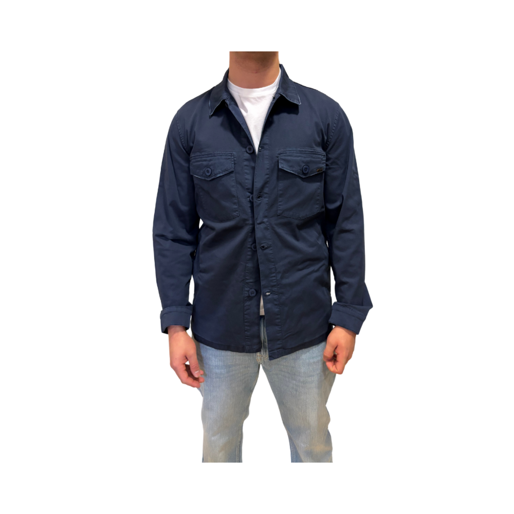 Giacca-camicia in tela di cotone