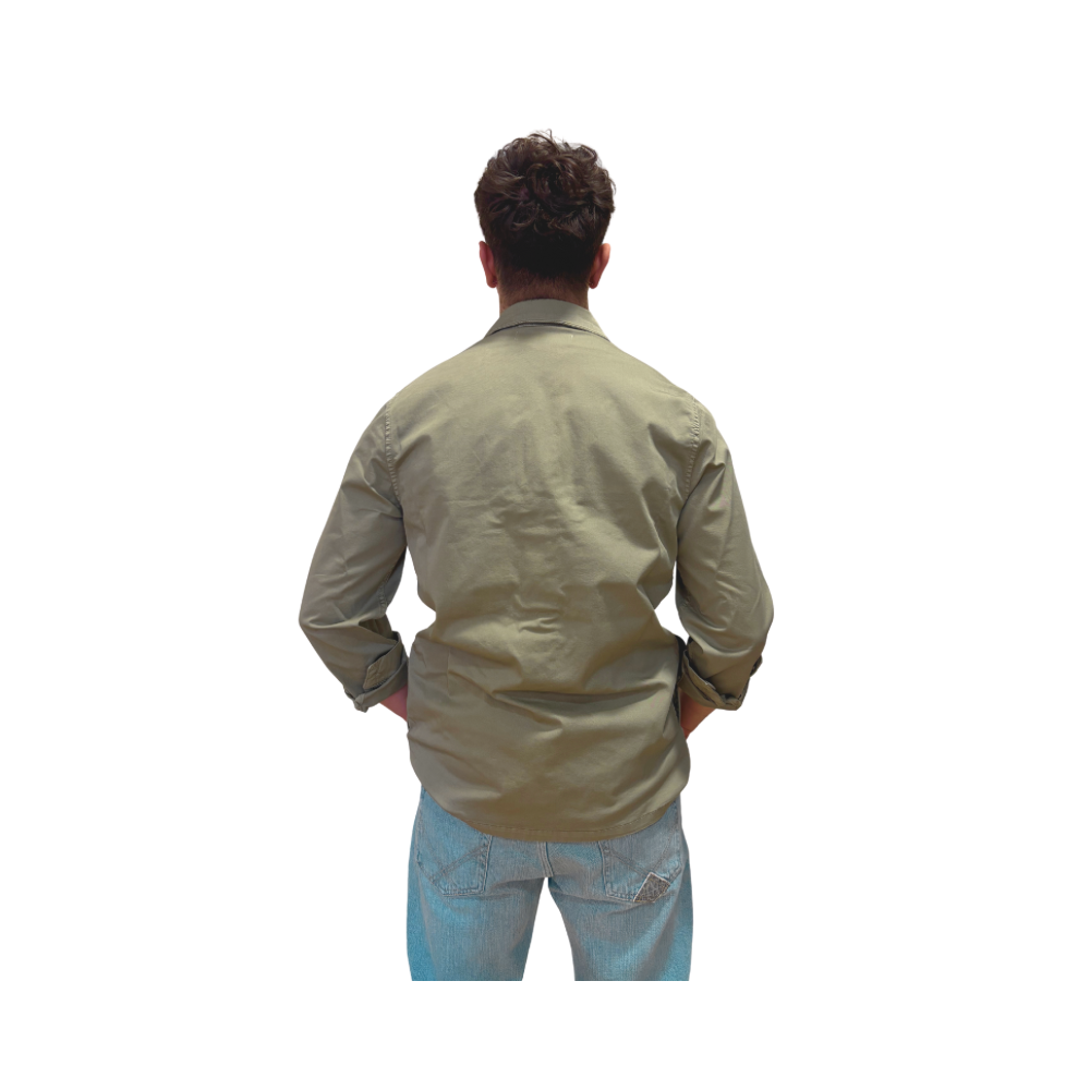 Giacca-camicia in tela di cotone
