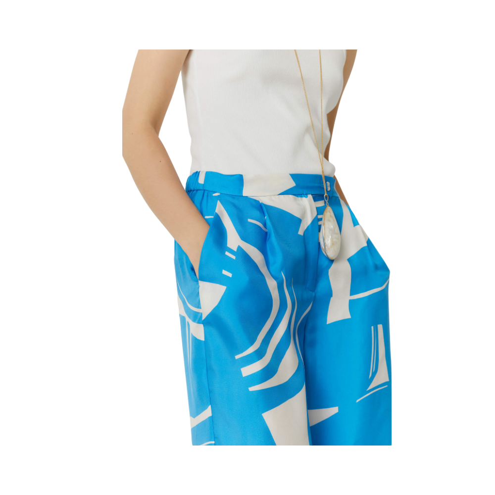 Pantaloni stampa macro