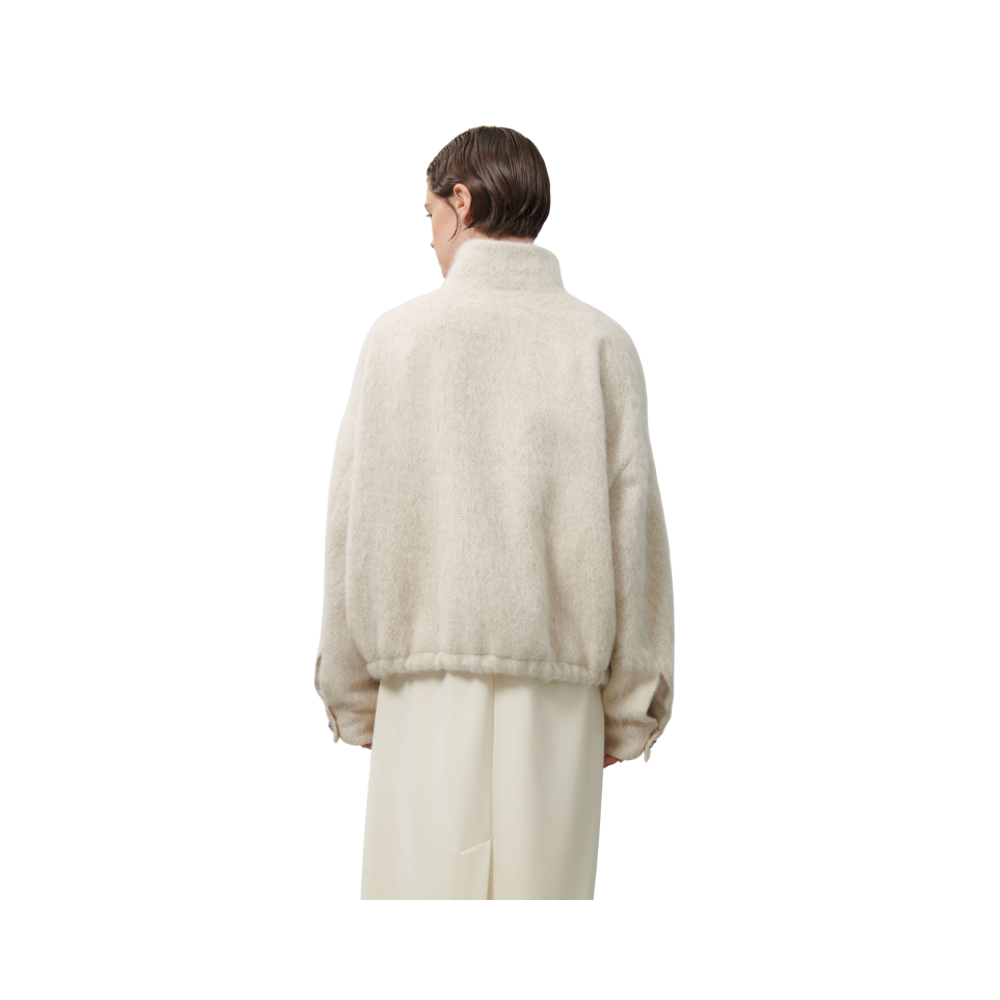 Bomber in lana, mohair e alpaca