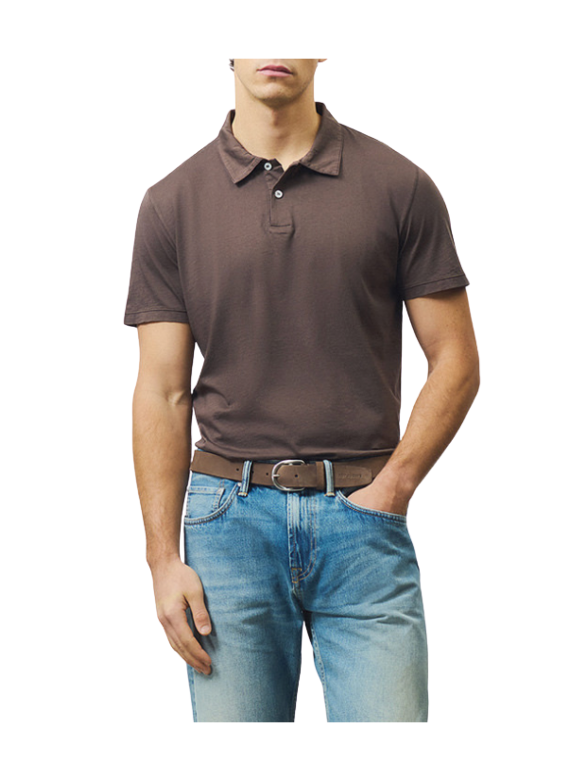 Supima jersey polo shirt