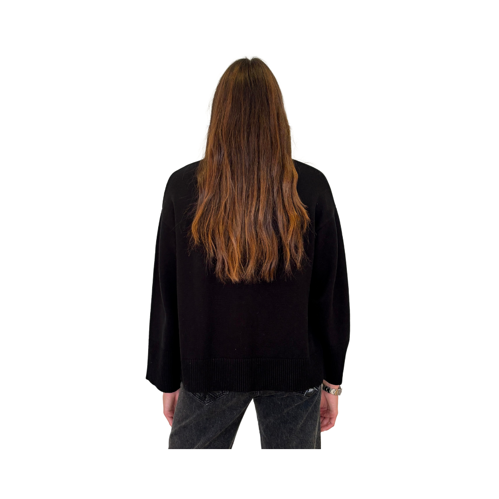 High neck manica kimono