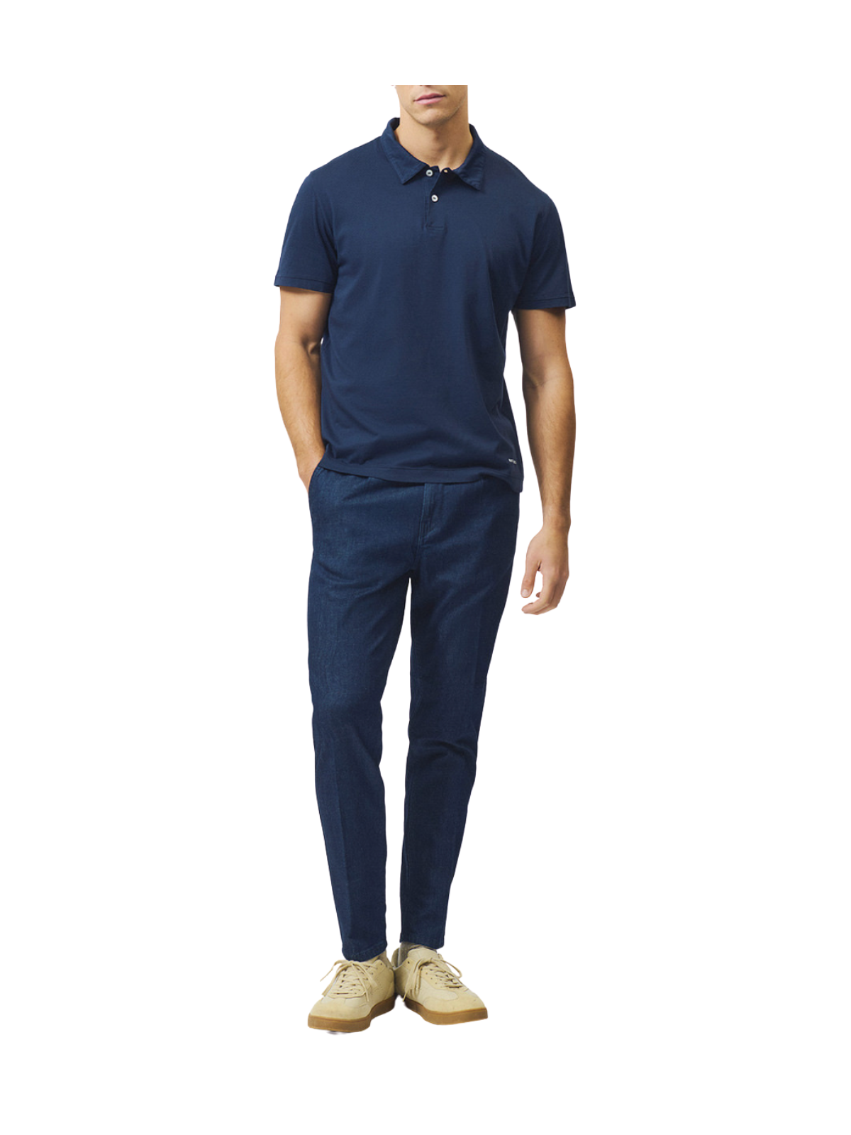 Supima jersey polo shirt