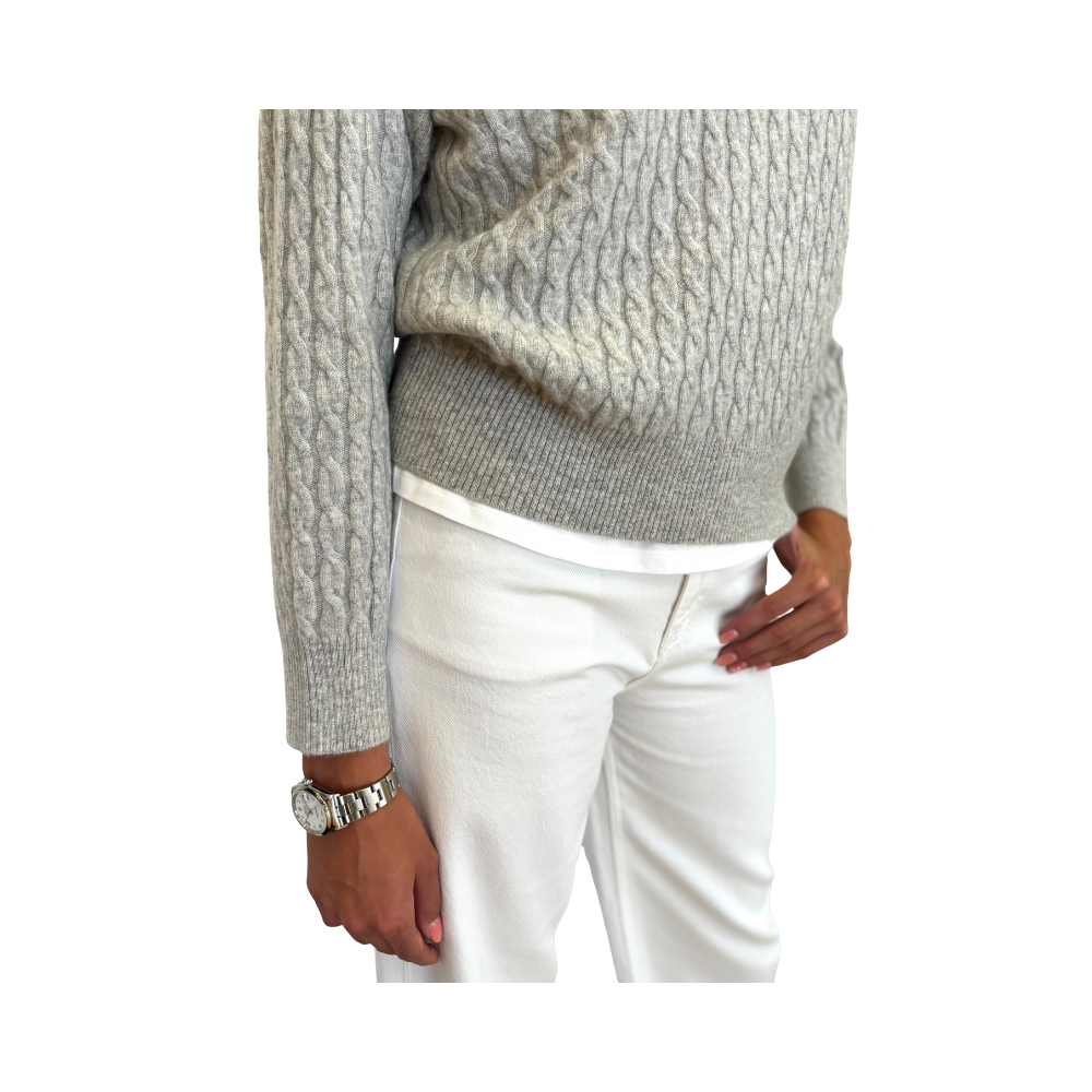 Maglia polo in cashmere